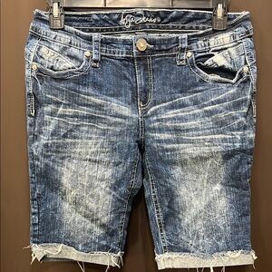 Ariya Blue Jean Shorts Distressed Casual, Size 13/14
